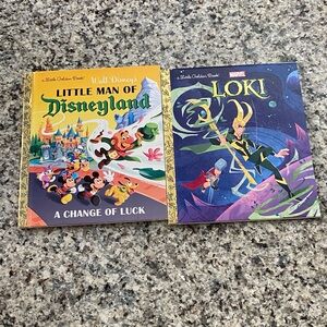Disney Little Golden Book Set - Little Man of Disneyland & Loki